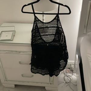 VICTORIA’S SECRET Black Knit Cover Up